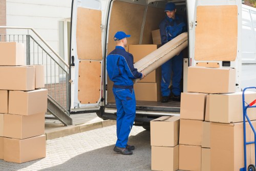 Removal company helping with a home move in Belsize Park