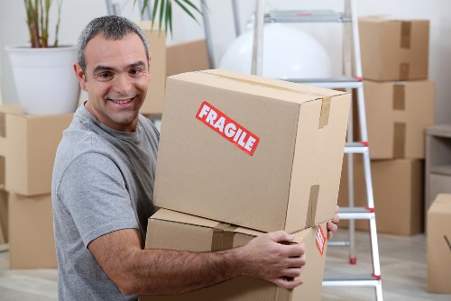 Professional flat removal team helping with a Belsize Park apartment move