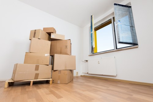 Careful loading of furniture for a local move near Belsize Park