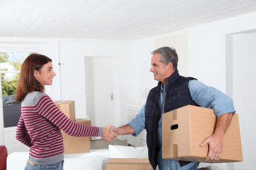 Selection of sturdy cardboard boxes and packing materials