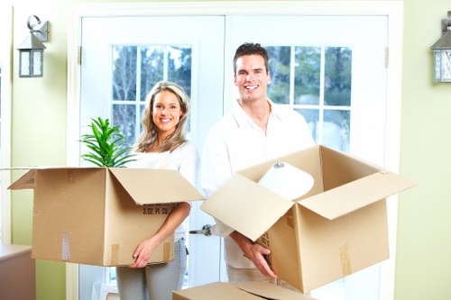 Flat removal service in Belsize Park with access and staircase considerations